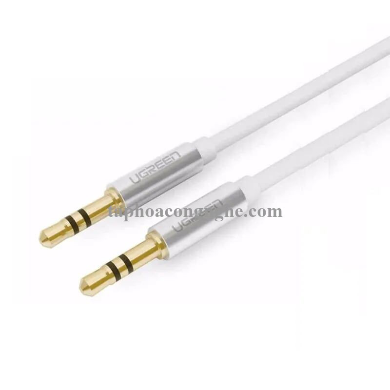 Ugreen 10754 3M màu Trắng Cáp âm thanh 2 đầu 3.5mm dương AV119 30010754